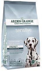 Arden Grange Adult Dog Sensitive jautriai virškinimo sistemai su menke ir bulvėmis 2 kg.